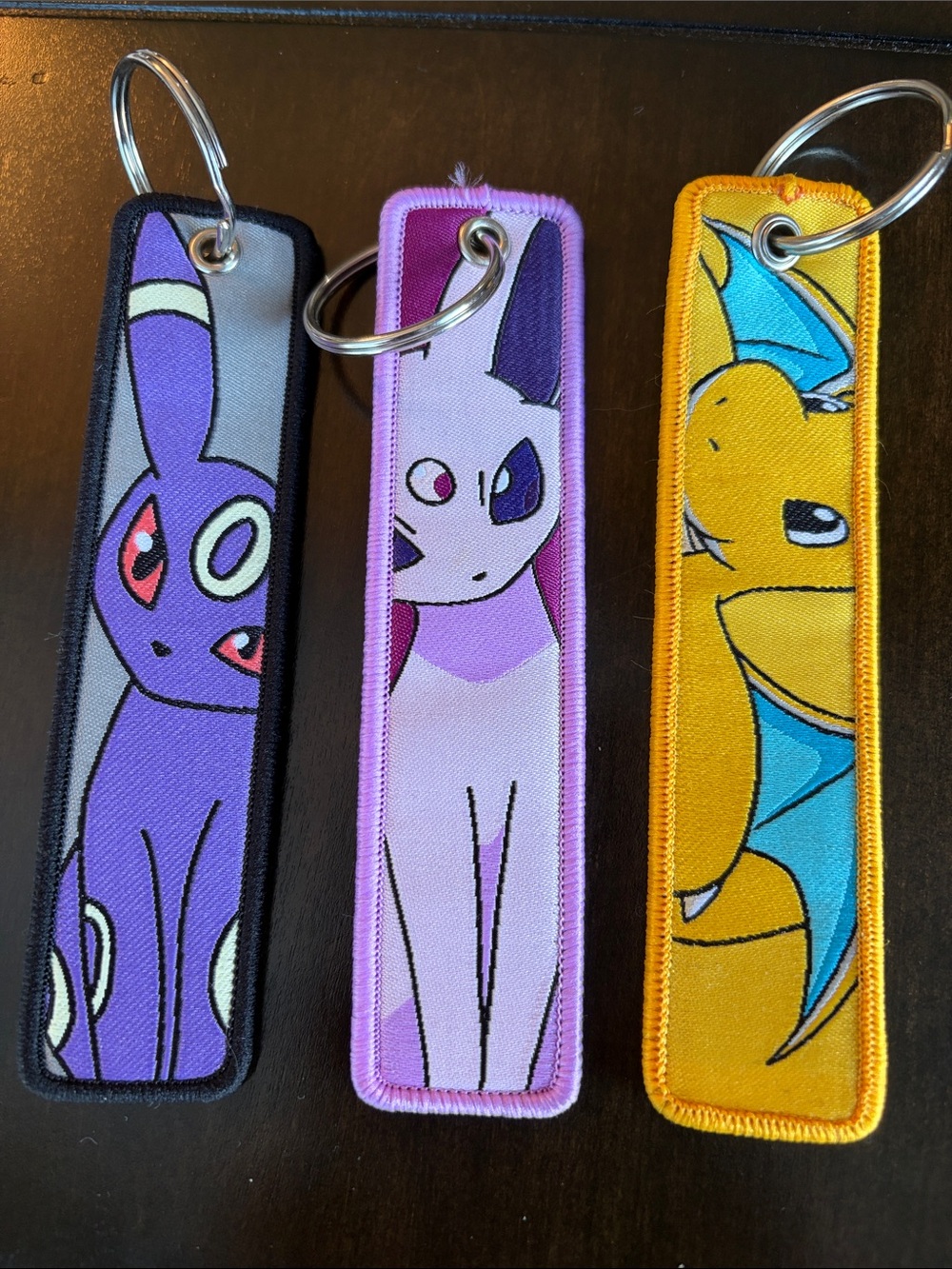 Set of 3 Pokémon Keychains